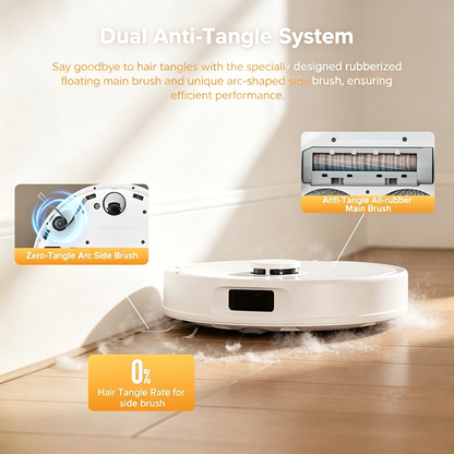Robot Vacuum and Mop Combo with Multi‑Function Auto Dock, 10000Pa Suction Robotic Cleaner for Household Floor Cleaning