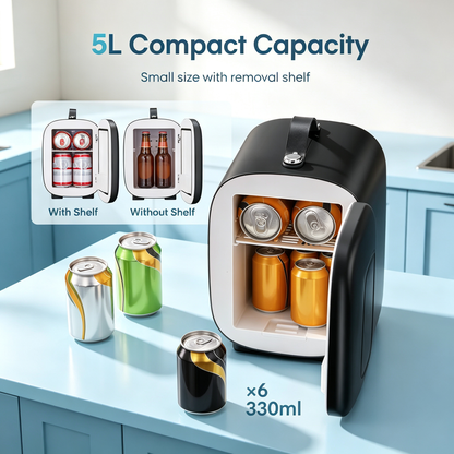 5L Dual Use Portable Mini Refrigerator