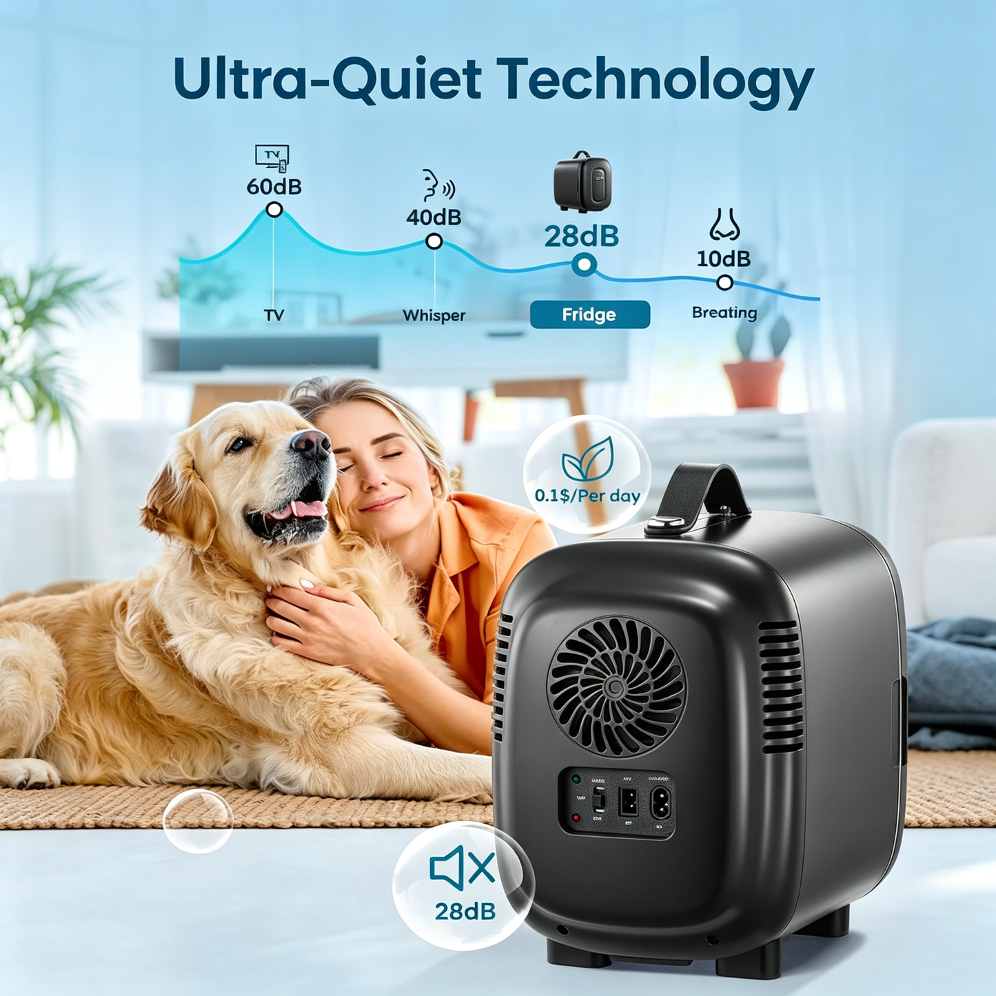 5L Dual Use Portable Mini Refrigerator