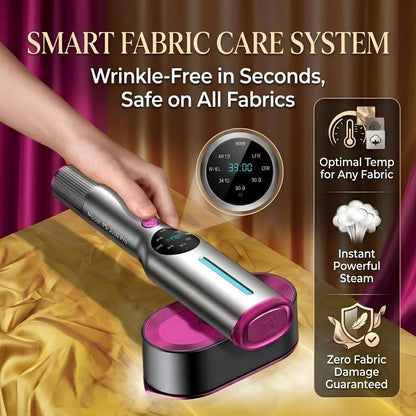 Travel Garment Steamer – 2-in-1 Vertical & Horizontal Steaming, Steam-Ready in 5 Seconds